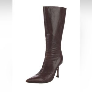 JIMMY CHOO- Vintage Jimmy Choo chocolate brown boots. Size 37 (size 7 US)